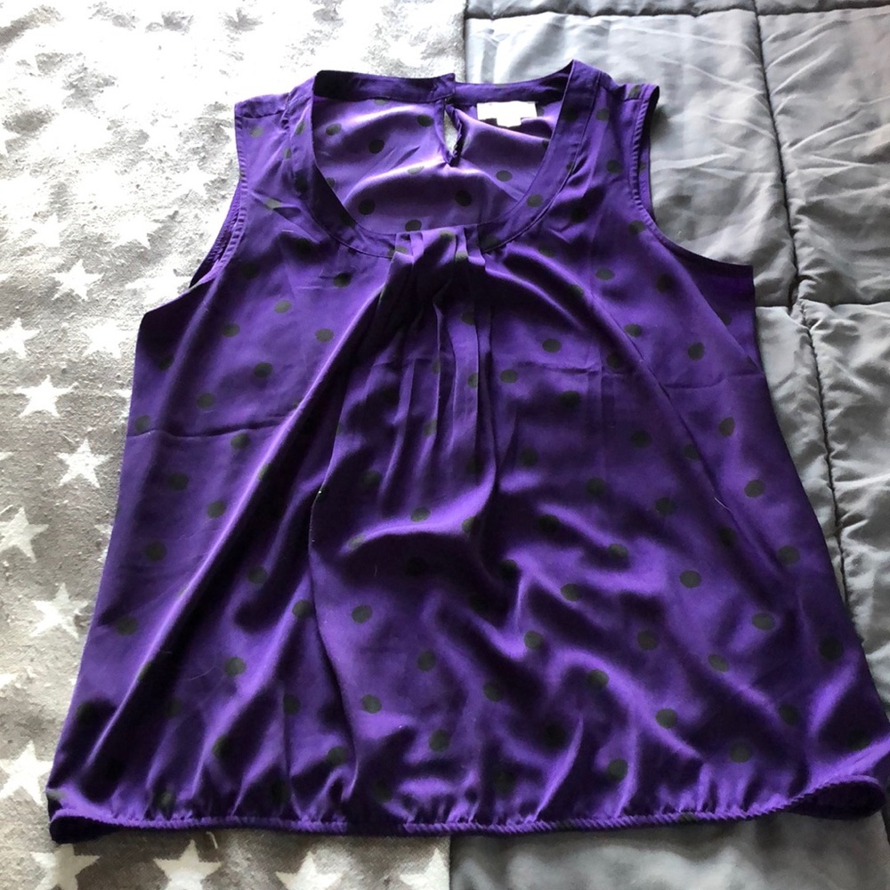 Deep purple Loft blouse